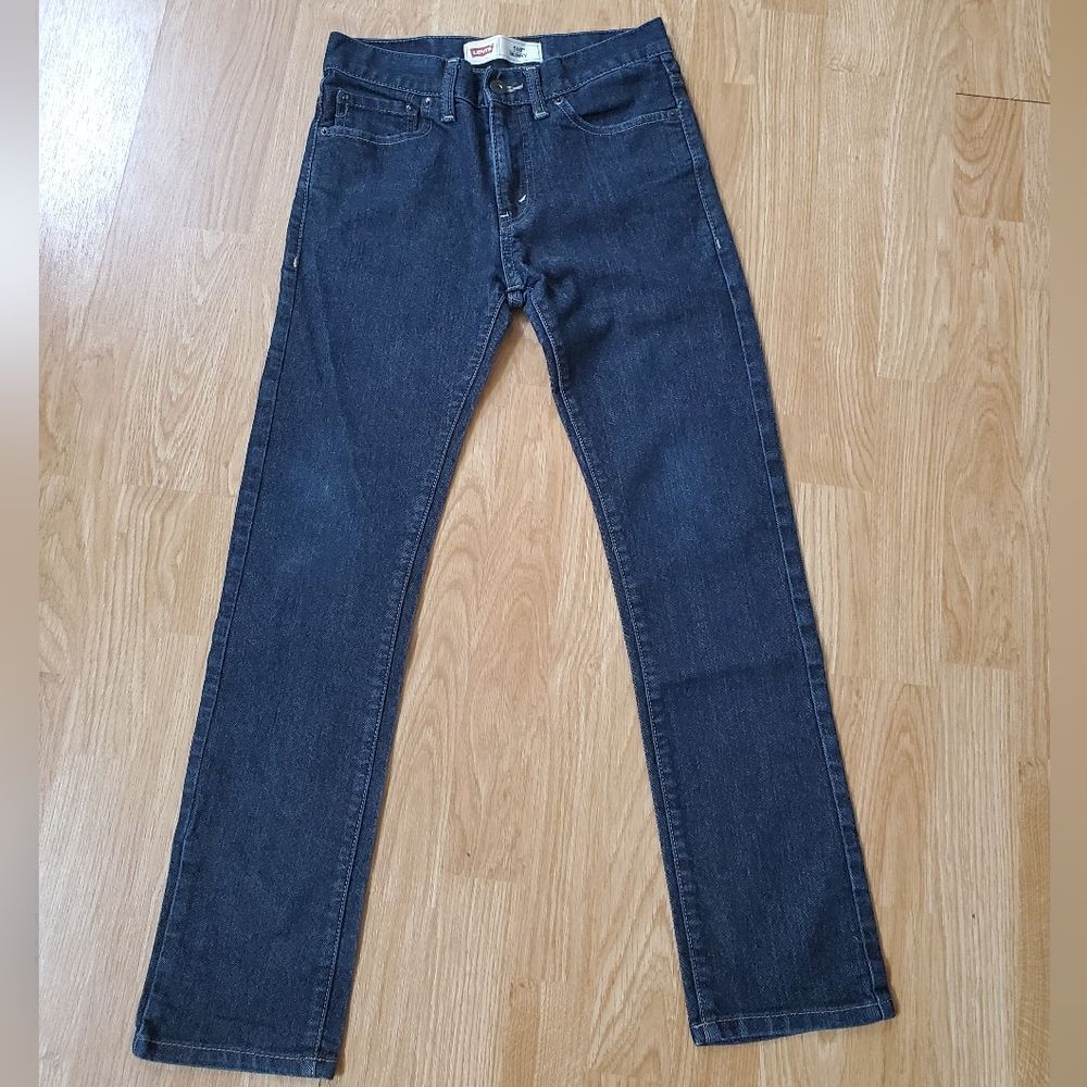 Levi's Boys 510 Skinny Fit Dark Wash Jeans - size 14 in Blue